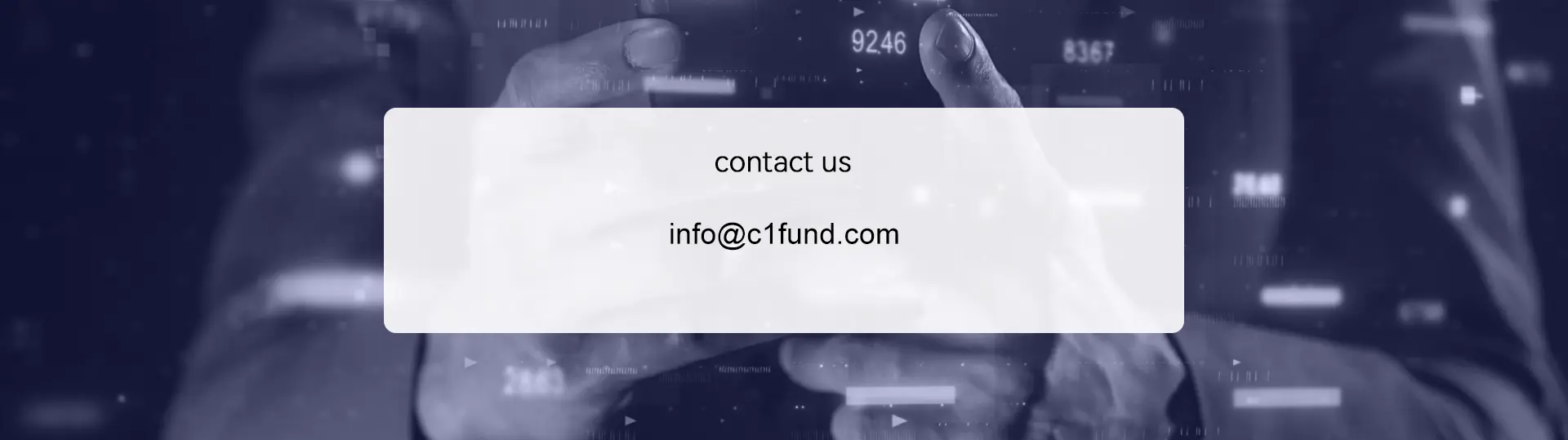 contact us